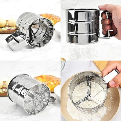 Chef X™ Pro Flour Sifter – India’s Premium Baking Essential