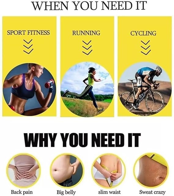 Sweat Slim Belt | Belly Fat Burner for Men and Women